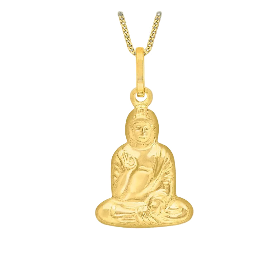 9ct Yellow Gold Buddha Pendant
