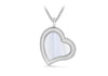 Heart Treasure Charm Locket on Box Chain