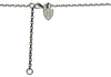 Hoxton London Men's Sterling Silver Striped Cross Adjustable Necklace