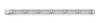 Hoxton London Men's Sterling Silver Rhodium Plated Herringbone Rectangular Link Bracelet