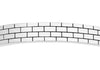 Hoxton London Men's Sterling Silver Brick Pattern Bangle