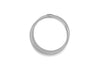 Hoxton London Men's Sterling Silver Stripe Horizontal Striped Ring