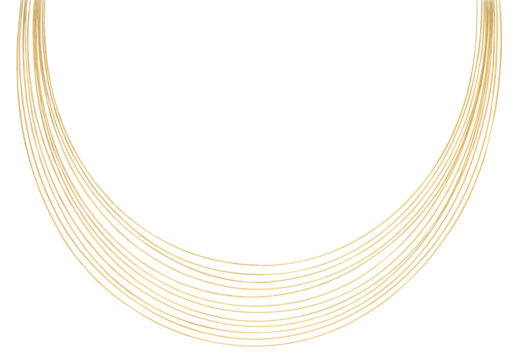 9ct Yellow Gold Cord Strand Necklace
