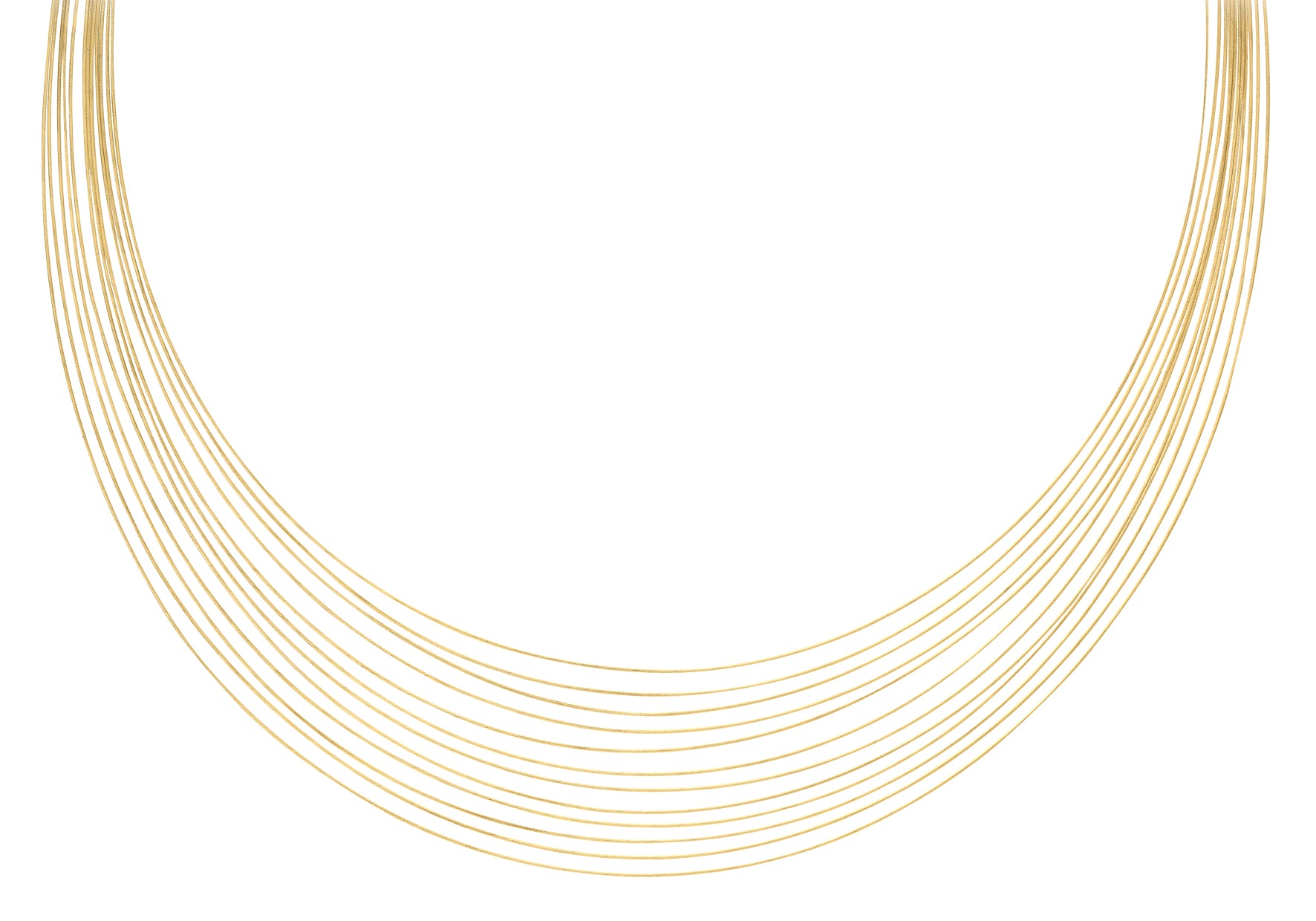 9ct Yellow Gold Cord Strand Necklace