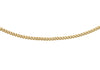 9ct Yellow Gold 25 Diamond Cut Curb Chain