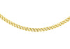 9ct Yellow Gold 50 Diamond Cut Curb Chain 46m/18"-51m/20"9