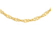 9ct Yellow Gold 50 Diamond Cut Twist Curb Chain 41m/16"9