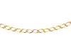 9ct Yellow Gold 50 Diamond Cut Flat Curb Chain 41m/16"9