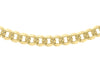 9ct Yellow Gold 80 Diamond Cut Textured Curb Chain