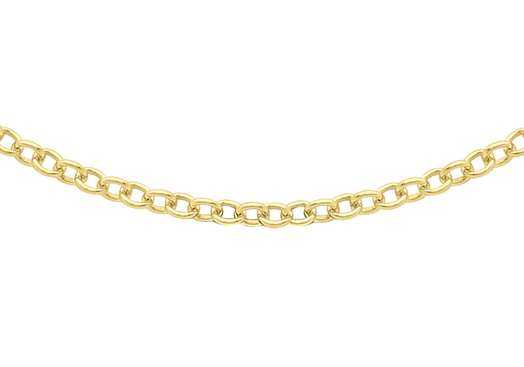 9ct Yellow Gold 40 Trace Chain 41m/16"9