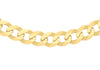 9ct Yellow Gold 100 Diamond Cut Flat Curb Chain 46m/18"9