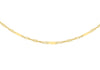 9ct Yellow Gold 20 Twist Bar Curb Chain 41m/16"9