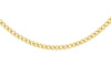 9ct Yellow Gold 60 Diamond Cut Curb Chain 46m/18"9