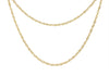 9ct Yellow Gold Twin Rope Trace Chain Necklace