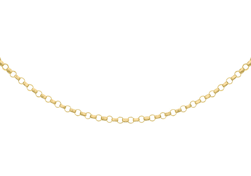 9ct Yellow Gold 65 Round Belcher  Chain 41m/16"9
