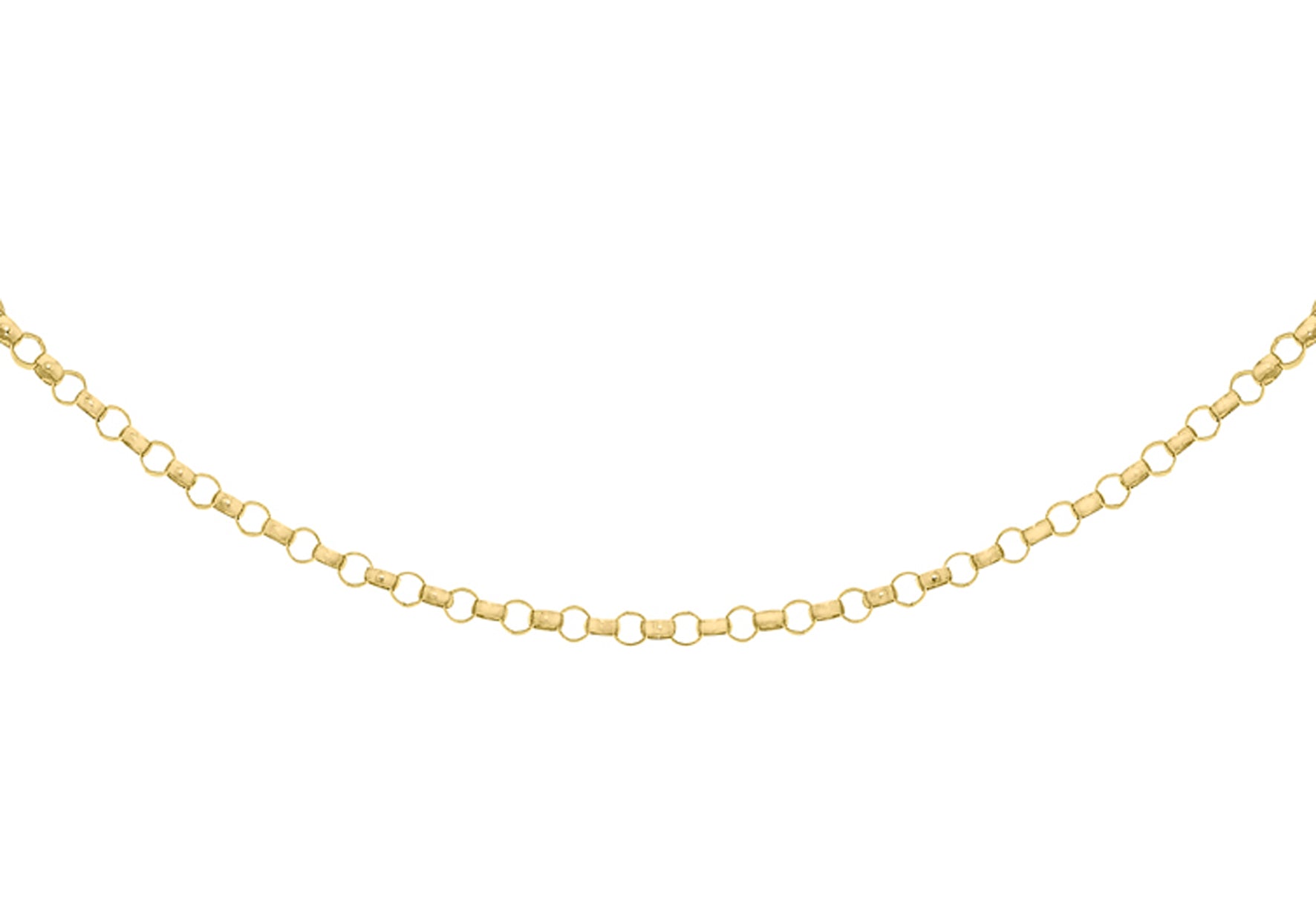 9ct Yellow Gold 65 Round Belcher  Chain 41m/16"9