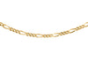 9ct Yellow Gold 50 Diamond Cut Figaro Chain 41m/16"9