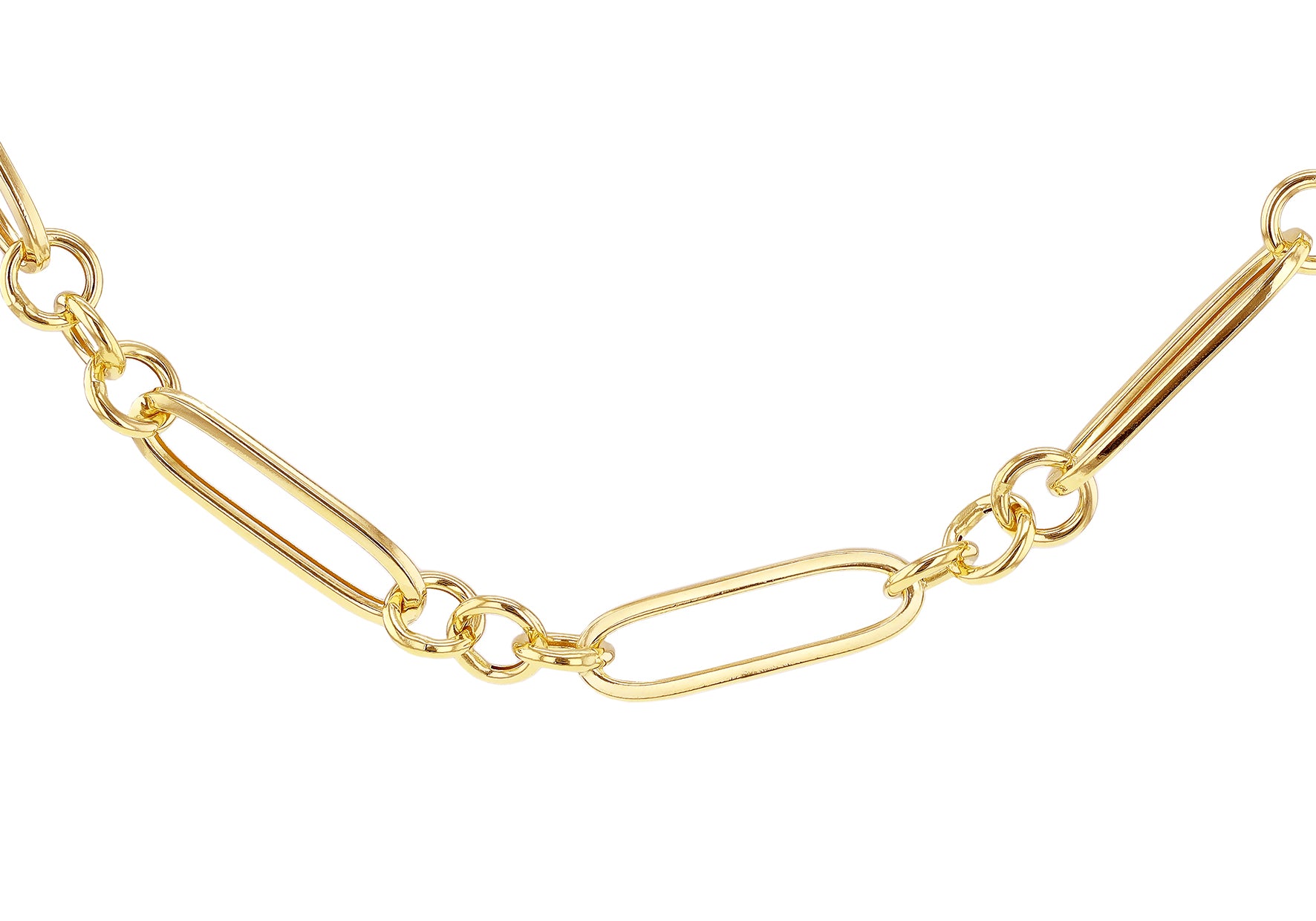 9ct Yellow Gold Figaro Paper Chain Necklace