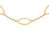 9ct Yellow Gold Diamond Cut Elliptic Link Necklace