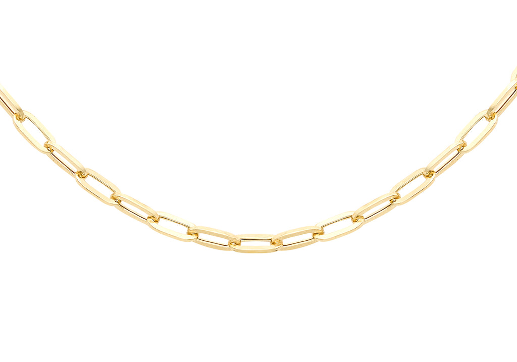 9ct Yellow Gold Paper Chain Necklace