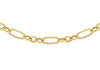 9ct Yellow Gold 80 Twist Detail Figaro Chain