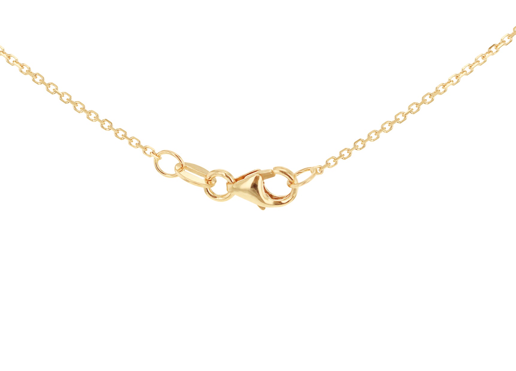 9ct Yellow Gold Tri-White Zirconia Y-Necklace