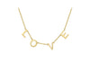 9ct Yellow Gold Allure Love Necklace
