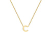 9ct Yellow Gold Initials Adjustable Necklace