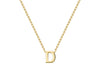 9ct Yellow Gold Initials Adjustable Necklace