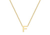 9ct Yellow Gold Initials Adjustable Necklace
