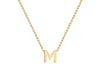9ct Yellow Gold Initials Adjustable Necklace