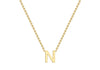 9ct Yellow Gold Initials Adjustable Necklace