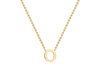 9ct Yellow Gold Initials Adjustable Necklace