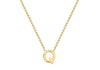 9ct Yellow Gold Initials Adjustable Necklace