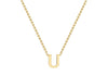 9ct Yellow Gold Initials Adjustable Necklace