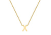 9ct Yellow Gold Initials Adjustable Necklace