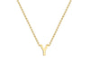 9ct Yellow Gold Initials Adjustable Necklace