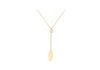 9ct Yellow Gold Drop Leaf Necklace