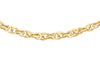 9ct Yellow Gold 40 Diamond Cut Prince of Wales Chain 41m/16"9