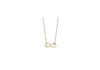9ct Yellow Gold 15mm x 5.5mm CutoCut Infinity Symbol Adjustable Necklace  41m/16"-43m/17"9