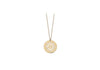 9ct Yellow Gold 16.5mm x 18mm Lace Disc Adjustable Necklace  41m/16"-43m/17"9