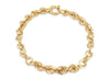 9ct Yellow Gold Double Rope & Round Links Bracelet