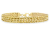 9ct Yellow Gold Diamond Cut Curb Spiga Bracelet 18m/7"9