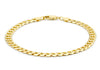 9ct Yellow Gold 140 Diamond Cut Curb Bracelet 19m/7.5"9