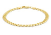 9ct Yellow Gold 140 Diamond Cut Curb Bracelet 20m/8"9