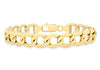 9ct Yellow Gold Hollow Curb Bracelet 