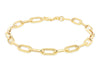 9ct Yellow Gold Links Paper Chain Bracelet