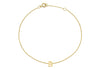 9ct Yellow Gold Initial Letter Bracelet