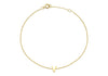 9ct Yellow Gold Initial Letter Bracelet