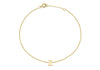 9ct Yellow Gold Initial Letter Bracelet